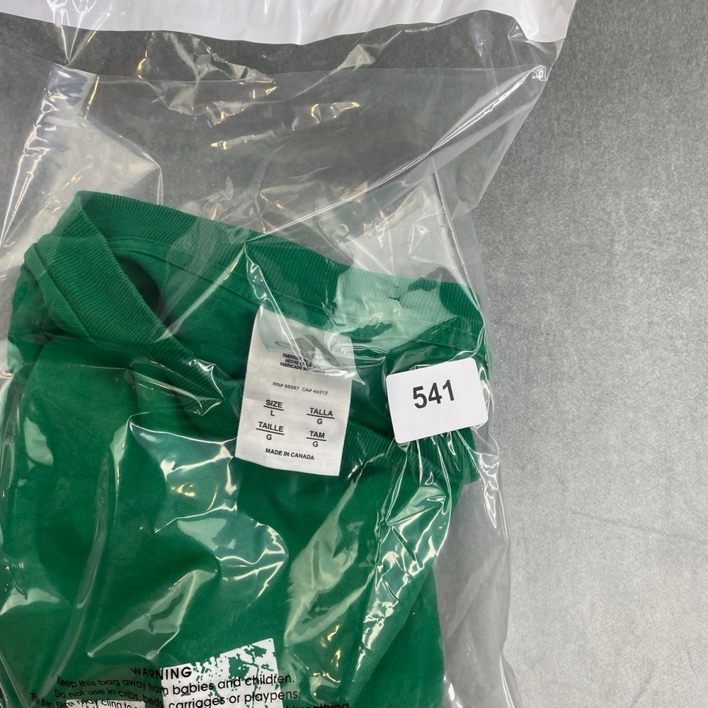 Adidas Logo T‎ Shirt Green Big Logo Tee Mens Large - Picture 9 of 9